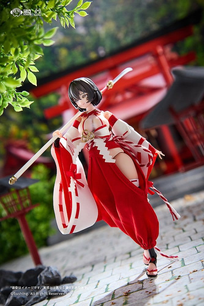 Combat Priestess Action Figure 1/12 Kikyou Uefuji 15 cm