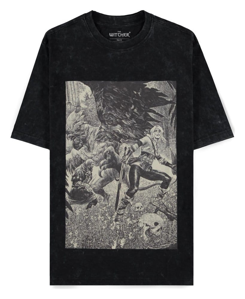 The Witcher T-Shirt Ciri and the Basilisk L