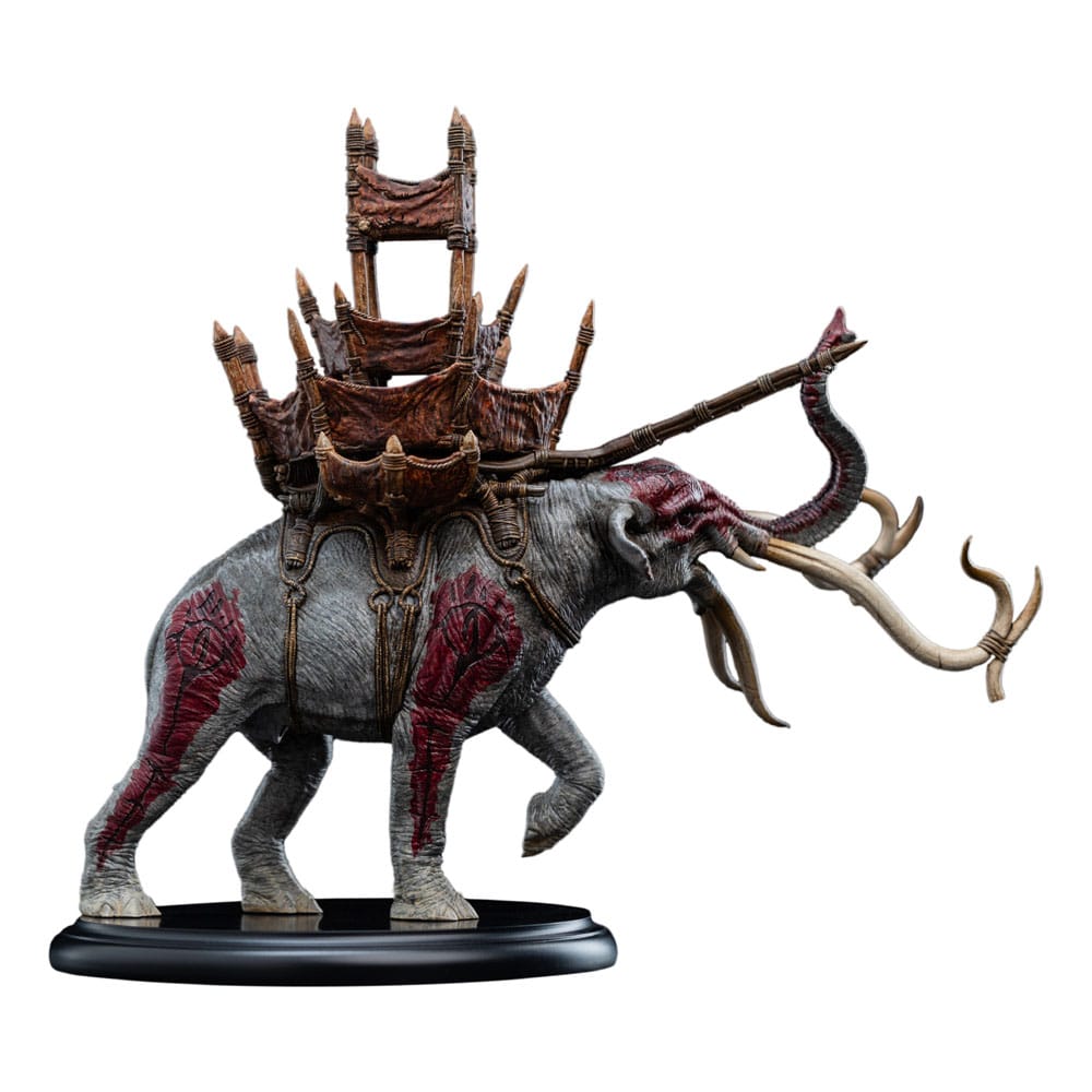 Lord of the Rings Mini Statue Mumak in Battle 17 cm