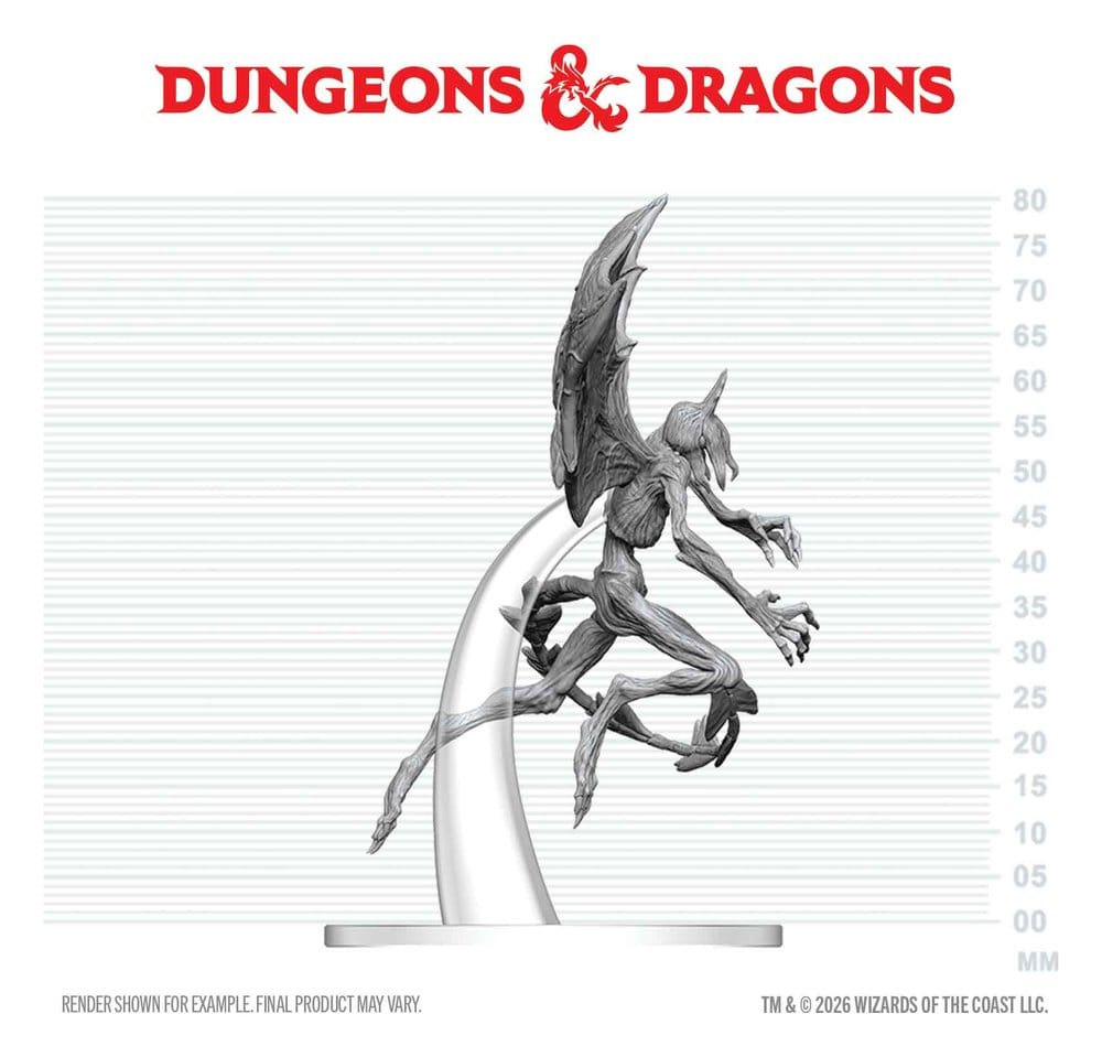 Dungeons &amp; Dragons Nolzur's Marvelous Miniatures Unpainted Miniature Nightgaunt 8 cm