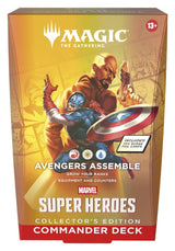 Magic the Gathering Marvel Super Heroes Collector's Edition Commander Decks Case (4) english