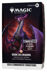 Magic the Gathering Foundations Commander Decks Case (5) french
