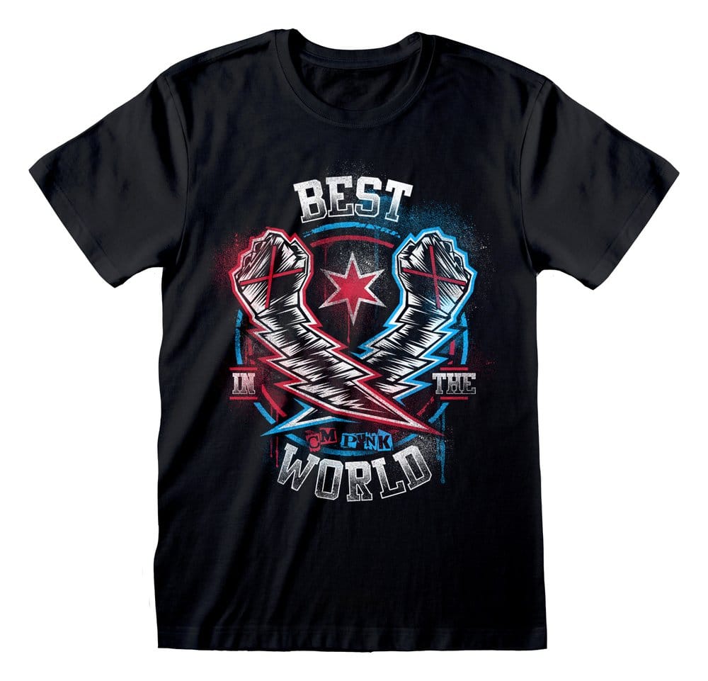 WWE T-Shirt CM Punk Best In The World Black Size M