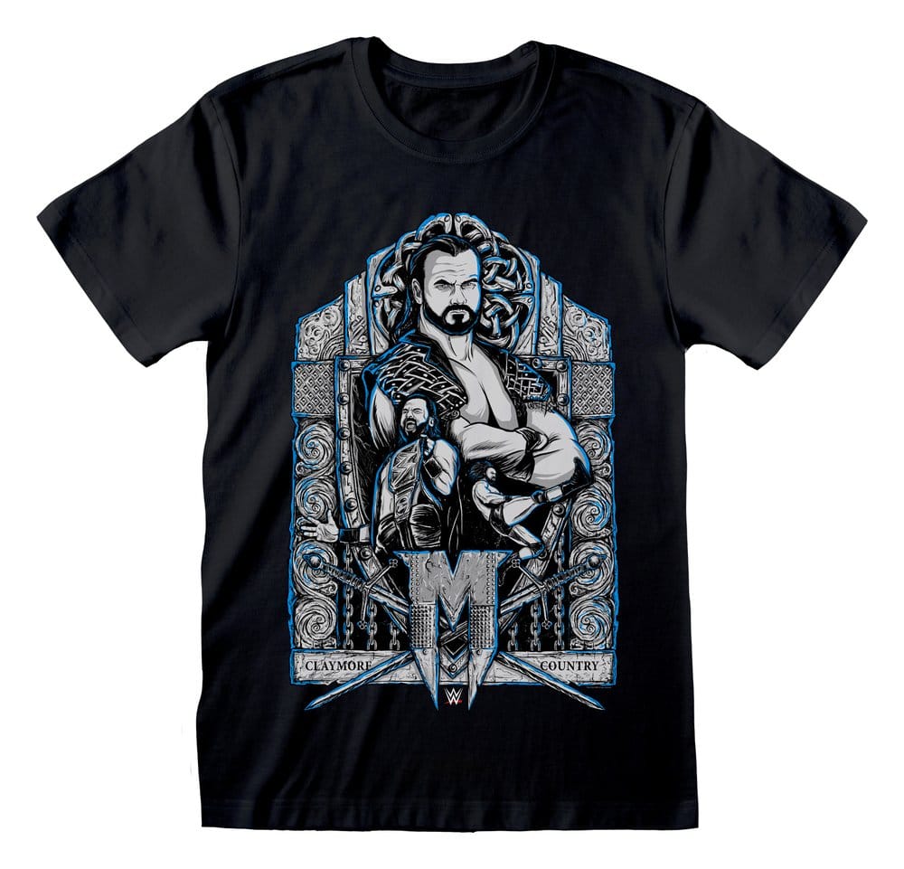 WWE T-Shirt Drew Black Size S